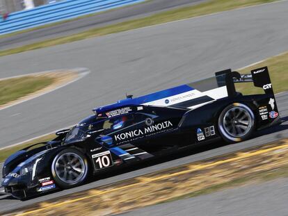 El Konica Minolta Cadillac DPi-V.R durante el Roar Before the Rolex 24 en el Daytona International Speedway.