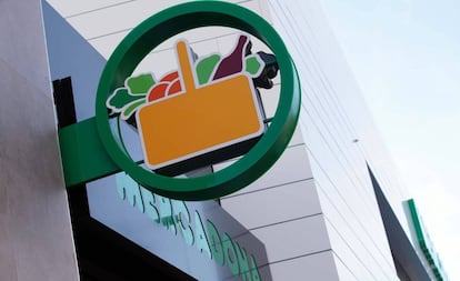 El logotipo y la marca de los supermercados Mercadona.