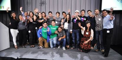 Miembros de Manos, la aceleradora de startups para latinos.