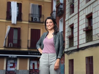 Manuela Bergerot, portavoz de Más Madrid en la Asamblea regional, este martes en la capital.