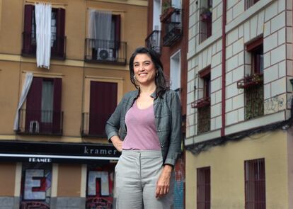 Manuela Bergerot, portavoz de Más Madrid en la Asamblea regional, este martes en la capital.