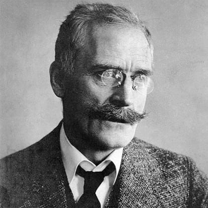 El premio Nobel noruego Knut Hamsun.