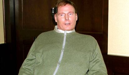 El actor Christopher Reeve, posando durante un homenaje en Nueva York, en 2001.