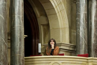 Laura Borràs asistió el miércoles a la sesión de control al Govern celebrada en el pleno del Parlamento catalán.