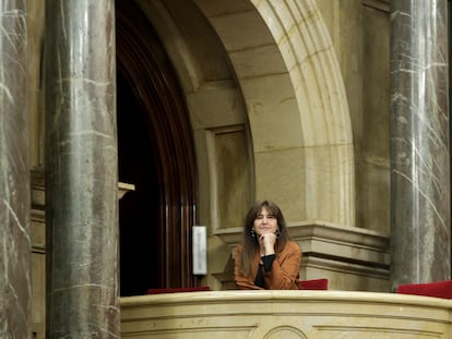 Laura Borràs asistió el miércoles a la sesión de control al Govern celebrada en el pleno del Parlamento catalán.