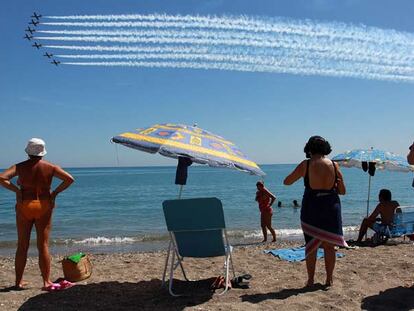 Acrobacias en el cielo de Málaga