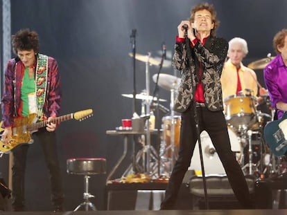 Os Rolling Stones no Arizona (EUA), em agosto.