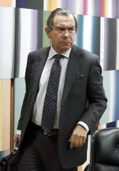 El presidente de Caja Navarra, José Antonio Asiáin.