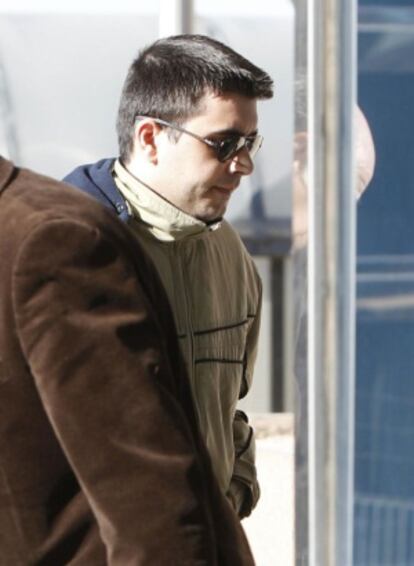 Jorge Miranda, a la entrada de la Audiencia Provincial de Madrid.