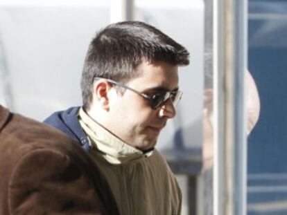 Jorge Miranda, a la entrada de la Audiencia Provincial de Madrid.