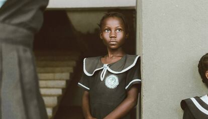 Alumnas en un colegio de Liberia.