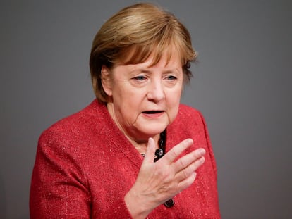 Angela Merkel en el Bundestag, en Berlín, Alemania, el pasado 9 de diciembre.