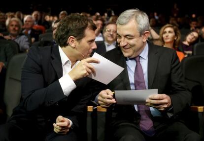 Albert Rivera y el economista Luis Garicano, en una imagen de archivo.