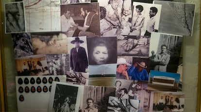 Fotograma del documental 'El secreto del Dr. Grinberg' en el que se ve una tabla con imágenes de la chamana Pachita, y otras personas. Ciudad de México, 27 de enero de 2023. -
Jacobo Grinberg fue un científico mexicano desaparecido que quiso explicar la ‘magia’ con la ciencia. Era neurofisiólogo y psicólogo, con su trabajo pretendía comprobar a través de experimentos todas las formas de intercambio de energía entre los individuos. Su paradero es desconocido desde diciembre de 1994. Su teoría Sintérgica ha quedado como un legado para miles de seguidores en el mundo.