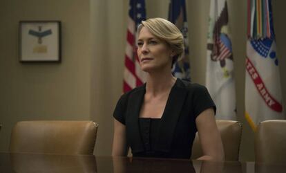 Robin Wright, em 'House of Cards'.