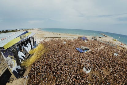 Uno de los escenarios del Arenal Sound durante la última edición del festival.