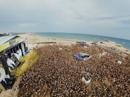 Uno de los escenarios del Arenal Sound durante la última edición del festival.