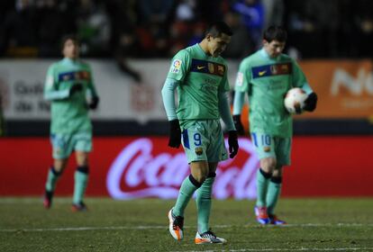 Alexis Sanchez se lamenta de un gol de Osasuna