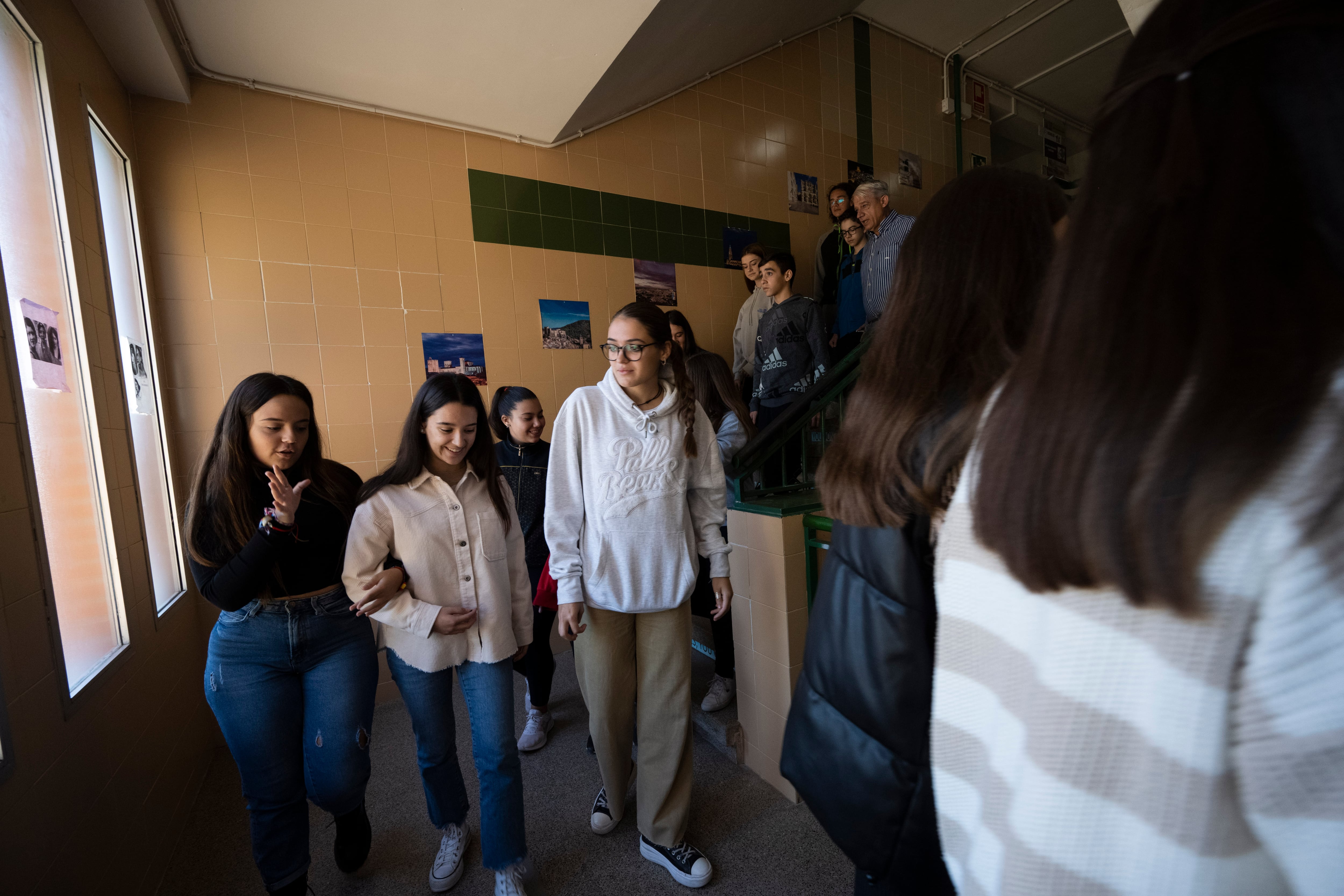 Alumnos del IES Río Júcar en Madrigueras, Albacete, uno de los centros beneficiados por el PROA+.