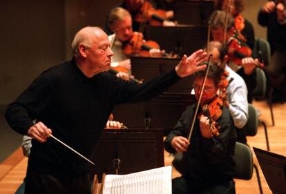 El director de orquesta holandés Bernard Haitink.