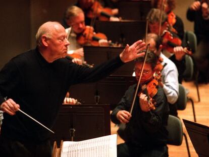 El director de orquesta holand&eacute;s Bernard Haitink.