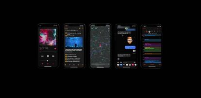 Así es el modo oscuro de iOS 13.