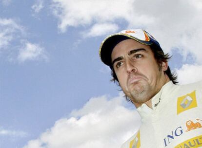 Fernando Alonso, al término de la carrera.