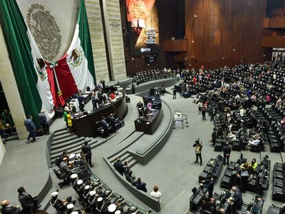 Diputados durante una sesión, en febrero de 2024.