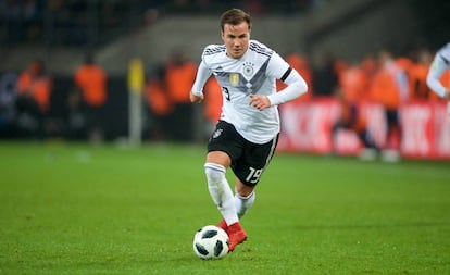 Gotze, en un partido con Alemania en noviembre de 2017. 