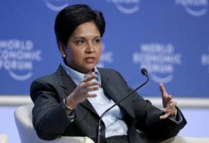 En la imagen, la presidenta y consejera delegada de PepsiCo, Indra Nooyi. EFE/Archivo