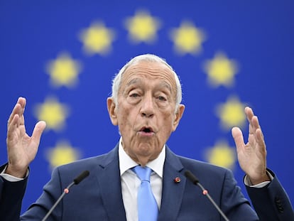 El presidente de Portugal, Marcelo Rebelo de Sousa, intervenía el miércoles en la sesión del Parlamento europeo en Estrasburgo.