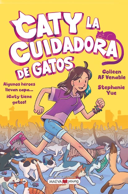 Portada de 'Caty, la cuidadora de gatos (Maeva Young)'.