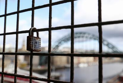 'Candado del amor' en el puente High Level en Newcastle (Inglaterra).