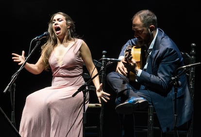 María Terremoto, actuando en Madrid en noviembre de 2022.

