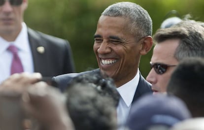 Barack Obama, el pasado domingo en Washington.