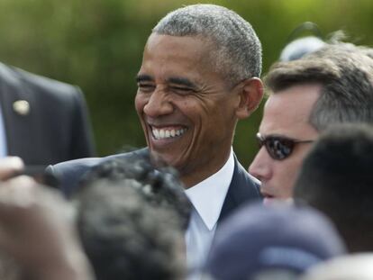 Barack Obama, el pasado domingo en Washington.