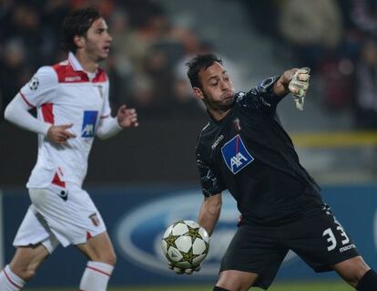 Beto, en la Liga de Campeones ante el Cluj.