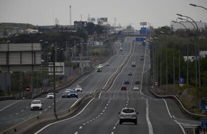 Tráfico en la A-4, a la altura de Pinto (Madrid).