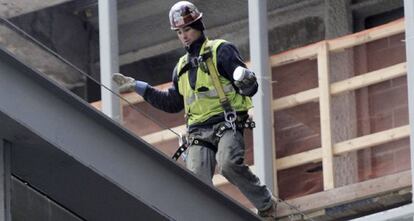 Un obrero de la construcción