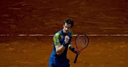 Murray celebra un punto ante Mayer.