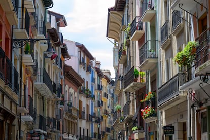 La calle de San Antón de Pamplona, en el casco histórico de la ciudad navarra.
