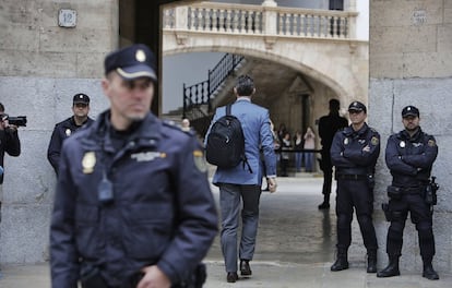 Iñaki Urdangarin, a su llegada al Audiencia de Palma, el 23 de febrero de 2017.