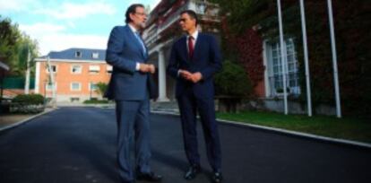 El presidente del Gobierno se reunió con Pedro Sánchez este miércoles en La Moncloa.