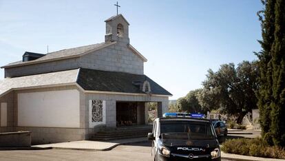 Mausoleo del cementerio de Mingorrubio donde el pasado jueves fueron reinhumados los restos de Francisco Franco.