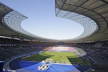 Vista general del Estadio Olímpico de Berlín, este viernes.