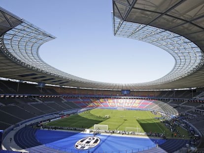 Vista general del Estadio Olímpico de Berlín, este viernes.