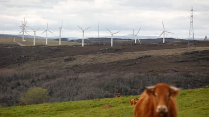 Un parque eólico en Muras, en la provincia de Lugo.