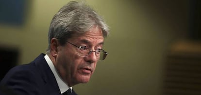 The EU's Economy Commissioner Paolo Gentiloni.
 