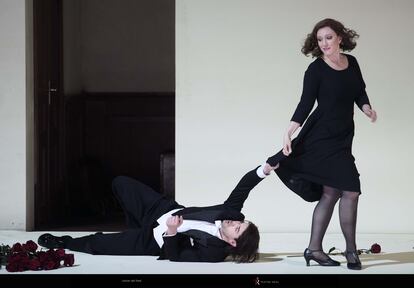 Sara Jakubiak (Arabella) y Dean Power (Conde Elemer) en 'Arabella' el pasado 24 de enero en el Teatro Real.