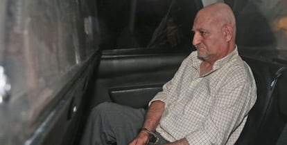 Daniel Galván tras ser detenido en España.